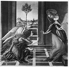 fig. 5 Sandro Botticelli, The Annunciation, c. 1489-90 Tempera on wood panel 59 x 61.5 inches Uffizi, Florence