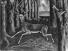 fig. 3 Frida Kahlo, The Little Deer, 1946 Oil on canvas 8 7/8 x 11 7/8 inches Collection of Carolyn Farb, Houston, Texas